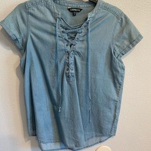 Express denim top
